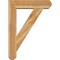 Ekena Millwork Traditional Craftsman Rough Sawn Bracket w/ Offset Brace, Western Red Cedar, 8"W x 32"D x 44"H BKT0806X32X44TRA04RWR - alternate 2